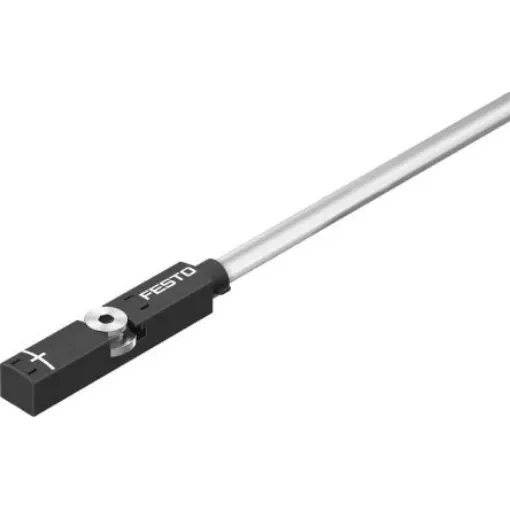 Festo Magneto Resistive Pneumatic Position Detector, IP65, IP68, IP69K, 24V dc, NO Operation, SMT-8, with LED - SMT-8M-A-PS-24V-E-0,3-M8D product image