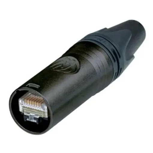 Neutrik etherCON Series Male RJ45 Connector, Cable Mount, Cat6a Straight 8 -Way - NE8MX6-B product image
