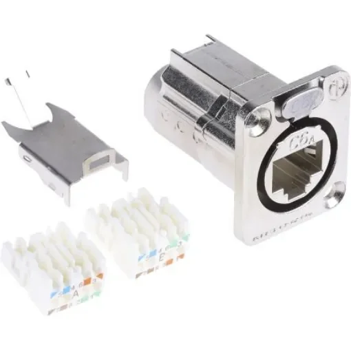 Neutrik, etherCON CAT6A D shape IDC Connector for use with etherCON Connectors - NE8FDX-Y6 product image