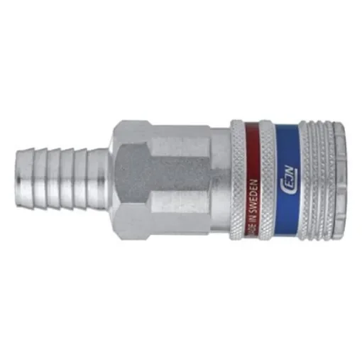 CEJN Brass, Stainless Steel Male Pneumatic Quick Connect Coupling, 6.3mm Hose Barb - C103202002 product image