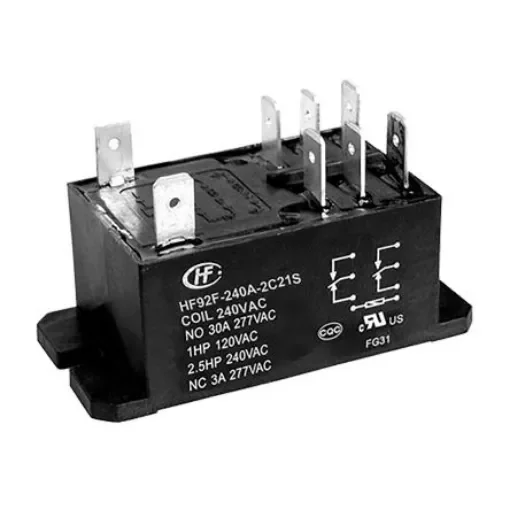 Hongfa Europe GMBH Flange Mount Power Relay, 240V ac Coil, 30A Switching Current, DPDT - HF92F-240A-2C21S product image