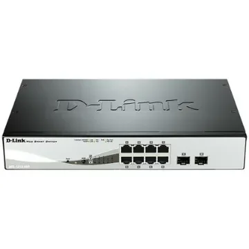 D-Link 10-Port Gigabit Smart Managed PoE Switch, Smart 10 Port Ethernet Switch With PoE - DGS-1210-08P product image