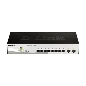 D-Link 10-Port Gigabit Smart Managed PoE Switch, Smart 10 Port Ethernet Switch With PoE - DGS-1210-10P product image