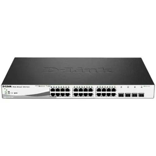 D-Link 28-Port Gigabit Smart Managed PoE Switch, Smart 28 Port Ethernet Switch With PoE - DGS-1210-28P product image
