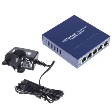 Netgear ProSAFE GS105, Unmanaged 5 Port Ethernet Switch, Type G - British 3-Pin - GS105UK product image