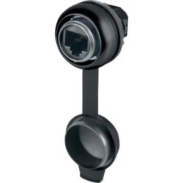 Eaton M22S-RJ45-SA Series Socket RJ45 Connector, Plug-In, Cat5e 1 Port - 147537 M22S-RJ45-SA product image