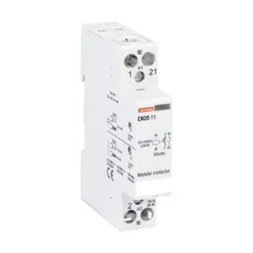 Lovato Modulo CN Contactor, 230 V ac Coil, 2-Pole, 9 A, 4 kW, 1NO + 1NC, 400 V ac - CN2011220 product image
