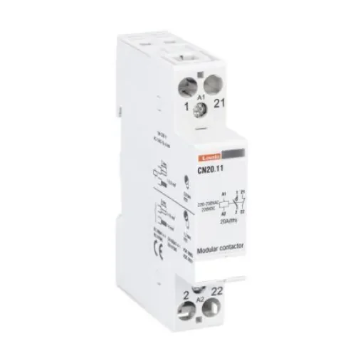 Lovato Modulo CN Contactor, 230 V ac Coil, 2-Pole, 9 A, 4 kW, 1NO + 1NC, 400 V ac - CN2011220 product image
