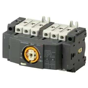 Socomec 4P Pole Isolator Switch - 40A Maximum Current, 18kW Power Rating, IP20 - 22304004 product image