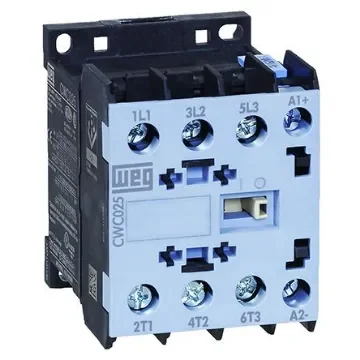 WEG CWC Contactor, 24 V ac Coil, 3-Pole, 22 A, 11 kW, 3NO, 690 V ac - CWC025-00-30D02 product image