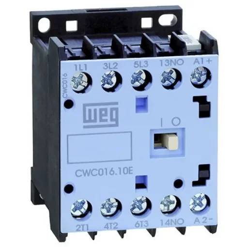 WEG CWC Contactor, 24 V ac Coil, 3-Pole, 16 A, 7.5 kW, 3NO, 690 V ac - CWC016-10-30D02 product image