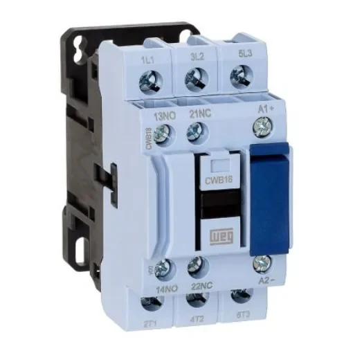 WEG CWB Contactor, 110 V ac Coil, 3-Pole, 18 A, 7.5 kW, 3NO, 690 V ac - CWB18-11-30D13 product image