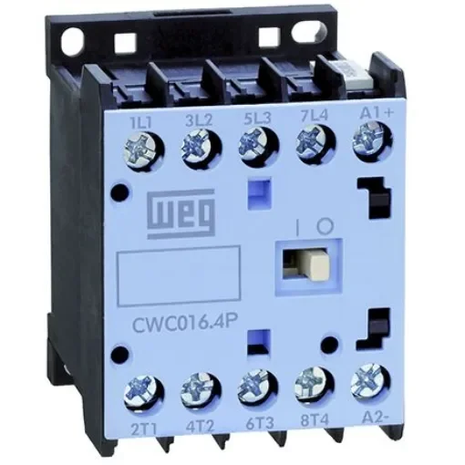 WEG CWC Contactor, 230 V ac Coil, 4-Pole, 12 A, 2NO + 2NC, 690 V ac - CWC012-00-22D24 product image