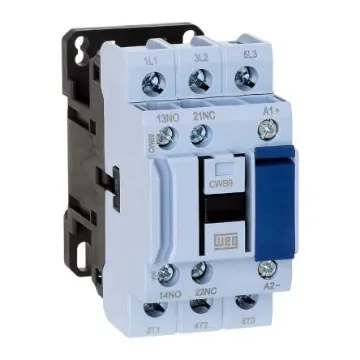 WEG CWB Contactor, 230 V ac Coil, 3-Pole, 9 A, 4 kW, 3NO, 690 V ac - CWB9-11-30D24 product image