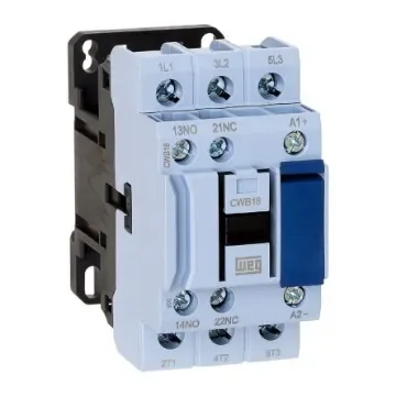 WEG CWB Contactor, 230 V ac Coil, 3-Pole, 18 A, 7.5 kW, 3NO, 690 V ac - CWB18-11-30D24 product image