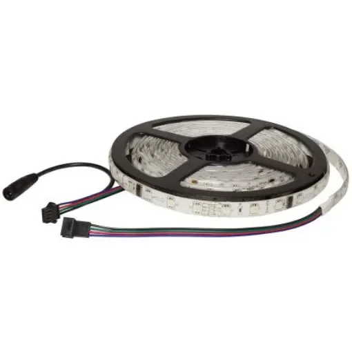 PowerLED 12V dc RGB LED Strip Light, 5m Length - F10-RGBD-12-48-65-FP product image