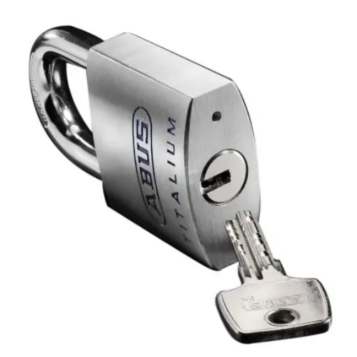 ABUS Key Weatherproof Titanium Safety Padlock, 9.5mm Shackle, 50mm Body - 70979 product image