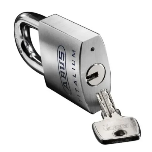 ABUS Key Weatherproof Titanium Safety Padlock, Keyed Alike, 9.5mm Shackle, 50mm Body - 70873 product image