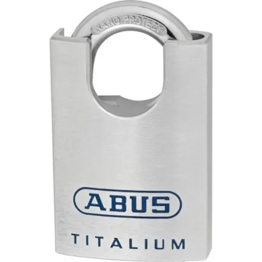 ABUS Key Weatherproof Titanium Safety Padlock, 9.5mm Shackle, 50mm Body - 70266 product image