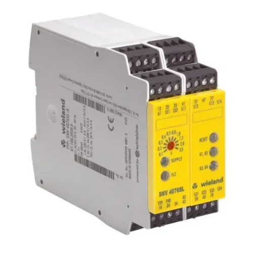Wieland safeRELAY SNV 4076SL Safety Monitoring Safety Relay, 24V dc, Dual-Channel, 7 Safety Contacts - R1.188.2070.0 product image