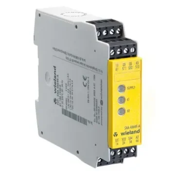Wieland safeRELAY SNA 4063K Safety Monitoring Safety Relay, 24V ac/dc, Dual-Channel, 3 Safety Contacts - R1.188.1440.0 product image