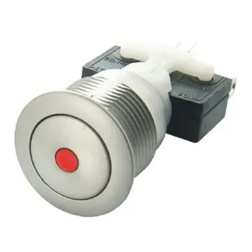ITW Switches H48M Series Illuminated Push Button Switch, Latching, Panel Mount, 19.56mm Cutout, SPDT, Blue LED, 250V - H48M-213B4044 product image