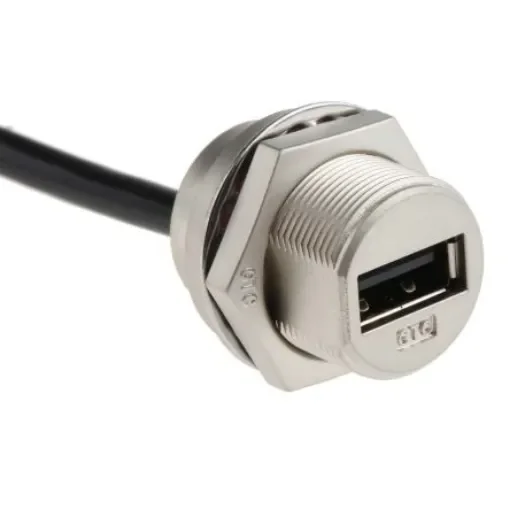 RS PRO USB 2.0, Male USB A to Female USB A - 1223031 product image