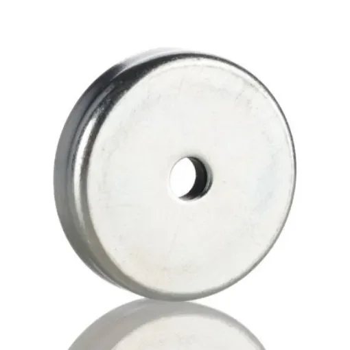 Eclipse Pot Magnet 80mm Hole Ferrite, 54kg Pull - E889 product image