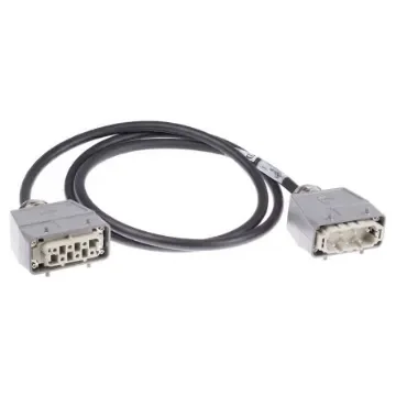 HARTING Cable Assembly, 6 Way, 22A, Female to Male, Han HSB, 300 V, 600 V - 20871443001200 product image