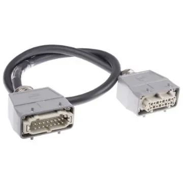 HARTING Cable Assembly, 16 Way, 7A, Female to Male, Han E, 600 V - 20871469001100 product image