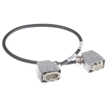 HARTING Cable Assembly, 10 Way, 7A, Female to Male, Han E, 600 V - 20871466002100 product image