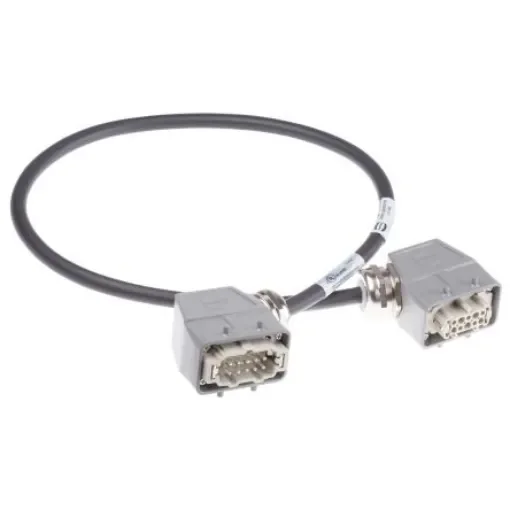 HARTING Cable Assembly, 10 Way, 7A, Female to Male, Han E, 600 V - 20871466002100 product image
