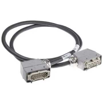 HARTING Cable Assembly, 16 Way, 7A, Female to Male, Han E, 600 V - 20871469002200 product image