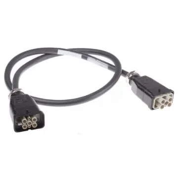 HARTING Cable Assembly, 4 Way, 14A, Female to Male, Han Q, 600 V - 20871473001100 product image