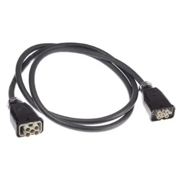 HARTING Cable Assembly, 4 Way, 14A, Female to Male, Han Q, 600 V - 20871473001200 product image