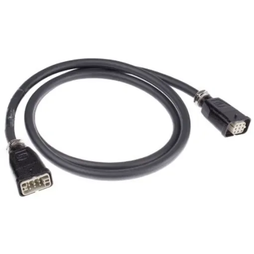 HARTING Cable Assembly, 8 Way, 12A, Female to Male, Han Q, 300 V, 600 V - 20871453001200 product image
