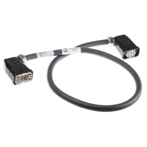 HARTING Cable Assembly, 8 Way, 12A, Female to Male, Han Q, 300 V, 600 V - 20871453002100 product image
