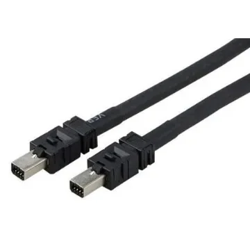 TE Connectivity2205132, 2m, Black Mini I/O to Male Mini I/O Male, Terminated PUR Sheath - 2-2205132-3 product image
