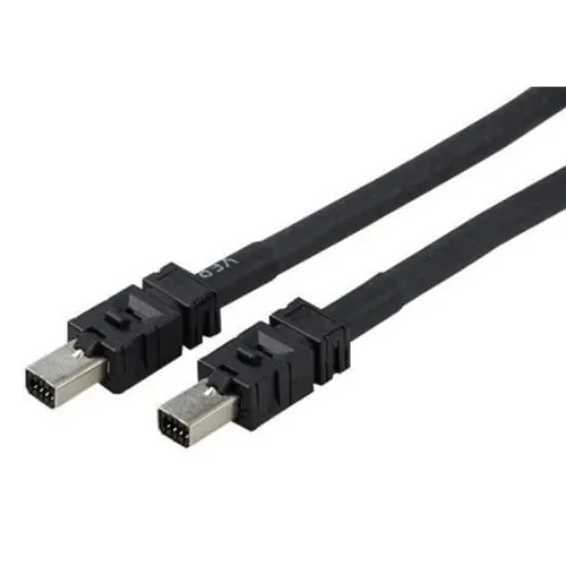 TE Connectivity2205132, 2m, Black Mini I/O to Male Mini I/O Male, Terminated PUR Sheath - 2-2205132-3 product image