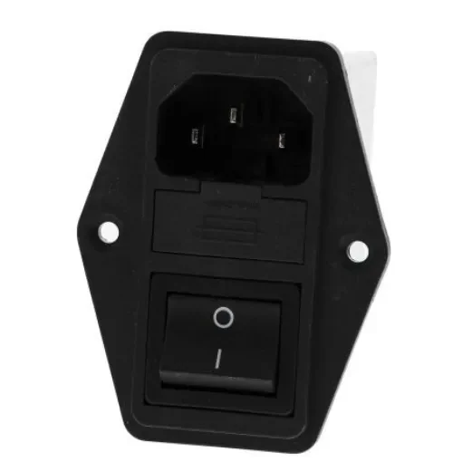 Schaffner,2A,250 V ac Male Panel Mount IEC Filter 2 Pole FN284-2-06,Faston 2 Fuse product image