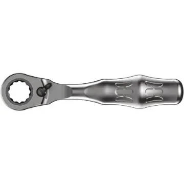 Wera Zyklop Mini 2 1/4 in Bi-Hex Ratchet with Ratchet Handle, 107 mm Overall - 05003660001 product image