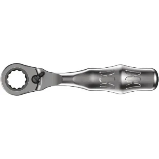 Wera Zyklop Mini 2 1/4 in Bi-Hex Ratchet with Ratchet Handle, 107 mm Overall - 05003660001 product image