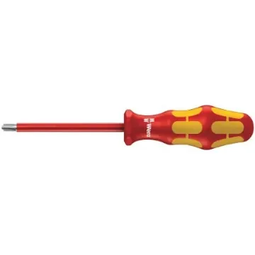 Wera Phillips, Slotted Insulated Screwdriver, PlusMinus PH2 Tip, 100 mm Blade, VDE/1000V, 205 mm Overall - 05006381001 product image