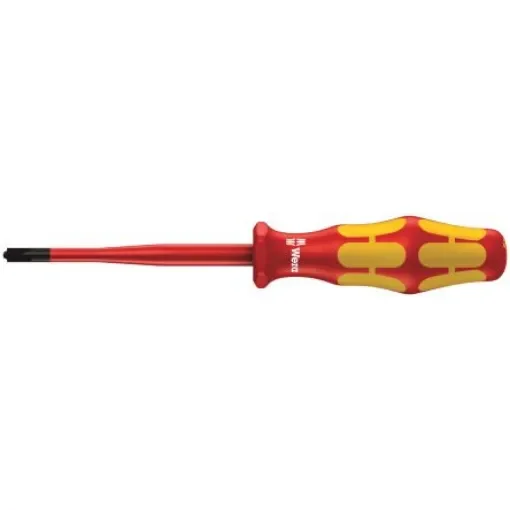 Wera Pozidriv Insulated Screwdriver, PZ1 Tip, 80 mm Blade, VDE/1000V, 161 mm Overall - 05020132001 product image