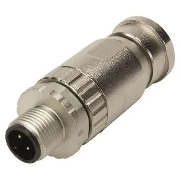 HARTING Circular Connector, 5 Contacts, Cable Mount, M12 Connector, Plug, Male, IP67 - 21033491501 product image