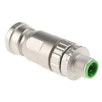 HARTING Circular Connector, 4 Contacts, Cable Mount, M12 Connector, Plug, Male, IP67 - 21033891402 product image