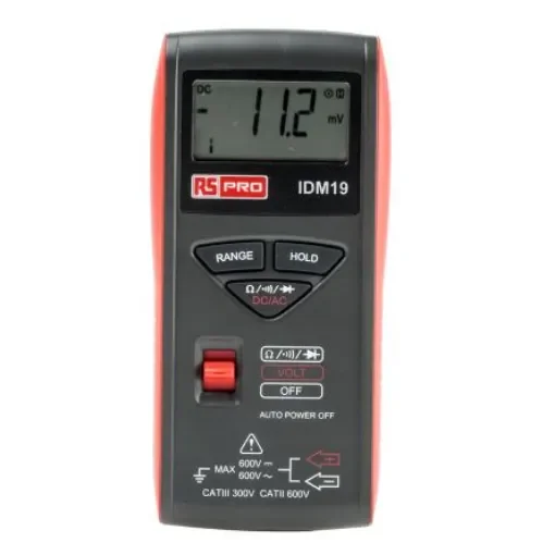 RS PRO IDM19 Handheld Digital Multimeter, 600V ac Max - 1231803 product image
