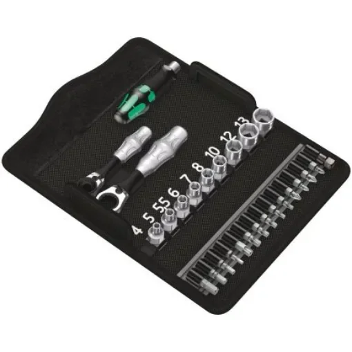 Wera Driver Bit Set 27 Pieces, Hex, Hex-Plus, Phillips, Pozidriv, Square, Torx - 05135918001 product image