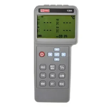 RS PRO 1384 Temperature Data Logger, USB, 4 Input Channel(s) - 1232235 product image