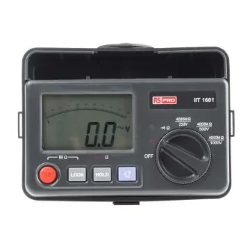 RS PRO IIT1601 Insulation Tester, 250V Min, 1000V Max, 4GO Max - 1232237 product image